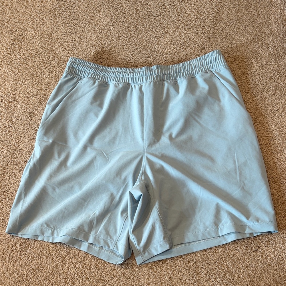 Lululemon Light Blue Pace Breaker Liner Athletic Shorts mens size large